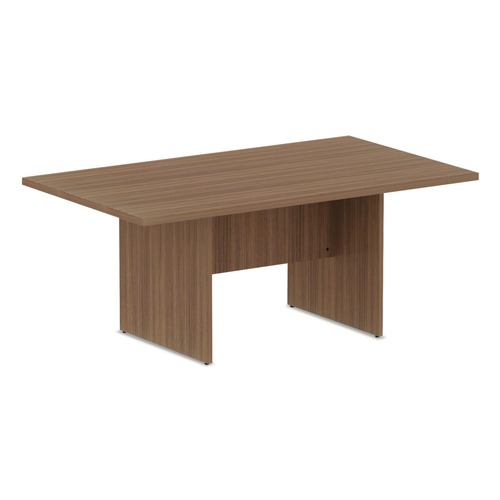  | Alera ALEVA717242WA 70.88 in. x 41.38 in. x 29.5 in. Valencia Series Rectangular Conference Table - Modern Walnut image number 0