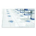 Floor Signs | Deflecto PSDD20SIXFT/6 20 in. Diameter 6 ft. Apart Personal Spacing Discs - Clear/Medium Blue (6/Pack) image number 1