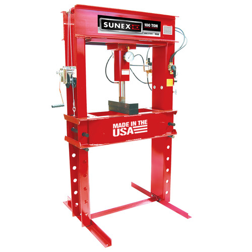 Hydraulic Shop Presses | Sunex HD 57100AH 100 Ton Air/Hydraulic Shop Press image number 0