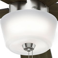 Ceiling Fans | Hunter 59230 52 in. Contemporary Hembree Ceiling Fan with Light (Brushed Nickel) image number 8