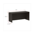 Office Jansan | Alera ALEVA256624ES Valencia Series 65 in. x 23.6 in. x 29.5 in. Credenza Shells - Espresso image number 8