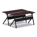  | Alera ALEVA7276BK Flip and Nest 55-7/8 in. x 23-5/8 in. x 28-1/2 in. Table Base - Black image number 4