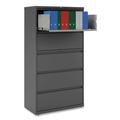  | Alera 25497 36 in. x 18.63 in. x 67.63 in. 5 Lateral File Drawer - Legal/Letter/A4/A5 Size, Black image number 3