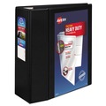  | Avery 79606 Heavy-Duty 5 in. Capacity 11 in. x 8.5 in. 3 Ring View Binder with DuraHinge and Locking One Touch EZD Rings - Black image number 0