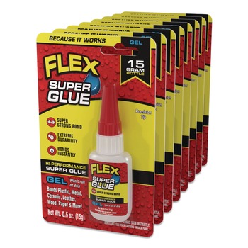 Flex Seal Products 0.5 oz Flex Super Glue - Dries Clear (8/Carton)
