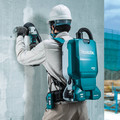 Backpack Vacuums | Makita XCV18PTX 18V X2 (36V) LXT Brushless Lithium-Ion 1.6 Gallon Cordless AWS Capable Dry Dust Extractor Kit with HEPA Filter and 2 Batteries (5 Ah) image number 6