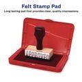 Office Jansan | Carter's 21081 4.25 in. x 2.75 in. Pre-Inked Felt Stamp Pad - Black image number 3