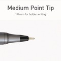Pens | TOPS PEN12128 PENTONIC Medium 1 millimeter Stick Ballpoint Pen - Black Ink/Charcoal Gray Barrel (25/Pack) image number 4