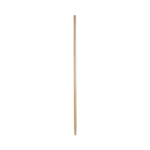 New Year New Savings! Save $25 off $150 | Boardwalk BWK125 1/1/8 in. x 60 in. Tapered End Lacquered Hardwood Broom Handle - Natural image number 0