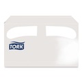 Office Jansan | Tork TC0020 14.5 in. x 17 in. Half-Fold Paper Toilet Seat Cover - White (250/Pack, 20 Packs/Carton) image number 1