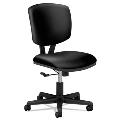 Office Jansan | HON H5701.SB11.T Volt Series 250 lbs. Capacity 18 in. to 22.25 in. Seat Height Leather Task Chair - Black image number 0