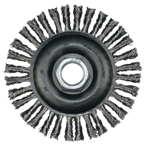 PFERD 82186 Carbon Steel 4 in. x 3/16 in. Stringer Bead Twist Knot Wheel image number 0