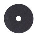 Office Jansan | Boardwalk BWK4018BLA 18 in. Diameter Stripping Floor Pads - Black (5/Carton) image number 0
