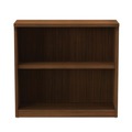  | Alera ALEVA633032WA 31.75 in. x 14 in. x 29.5 in. Valencia Series 2-Shelf Bookcase - Modern Walnut image number 1