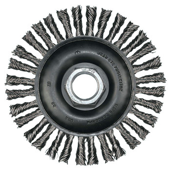 PFERD 82186 Carbon Steel 4 in. x 3/16 in. Stringer Bead Twist Knot Wheel