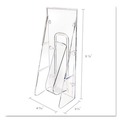 Office Furniture & Lighting | Deflecto 55601 Stand-Tall Wall-Mount 4.56 in. x 3.25 in. x 11.88 in. Leaflet Literature Rack - Clear image number 4