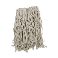 Mops | Boardwalk BWKCM02016S 4-Ply #16 Band Cotton Cut-End Mop Head - White (12/Carton) image number 0