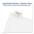  | Avery 82216 Preprinted Legal Exhibit Side Tab Index Dividers, Allstate Style, 10-Tab, 18, 11 X 8.5, White, 25/pack image number 3