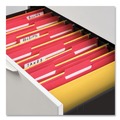  | Universal UNV13527 Deluxe Reinforced 1/3-Cut Top Tab Legal Size Folders with Fasteners - Red (50/Box) image number 3