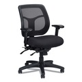 Office Chairs | Eurotech MFT945SL 18.9 in. to 22.4 in. Seat Height Apollo Multi-Function Mesh Task Chair Supports Up to 250 lbs. - Silver Seat/Back, Black Base image number 2