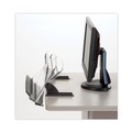 Desktop Organizers | 3M DH630 150 Sheet Capacity In-Line Adjustable Desktop Copyholder - Plastic (Black/Clear) image number 2