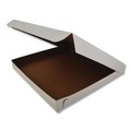 Food Trays, Containers, and Lids | SCT SCH 1465 14 in. x 14 in. x 1.88 in. Paper Lock-Corner Pizza Boxes - White (100/Carton) image number 1