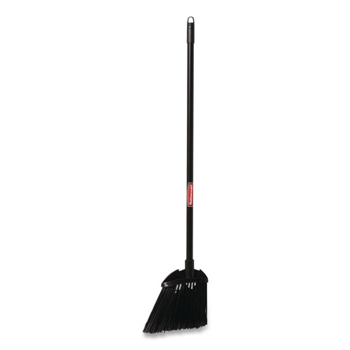 Office Jansan | Rubbermaid Commercial FG637400BLA 35 in. Angled Lobby Broom with Poly Bristles - Black image number 0