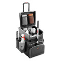 Cleaning Carts | Rubbermaid Commercial 1902465 Executive 14.25 in. x 16.5 in. x 25 in. Quick Cart - Large, Dark Gray image number 1
