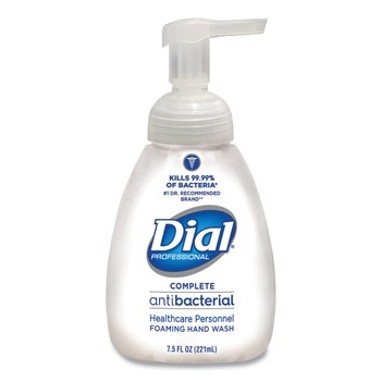 HAND SOAPS | Dial Professional DIA 81075 7.5 oz. Antimicrobial Foaming Tabletop Pump Hand Wash (12/Carton)