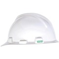 Hard Hats | MSA 475358 V-Gard Slotted Cap with Fas-Trac III Suspension - White image number 0