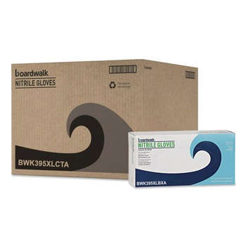 Boardwalk 395XLCTA 5 mil Disposable General-Purpose Powder-Free Nitrile Gloves - X-Large, Blue (1000/Carton)