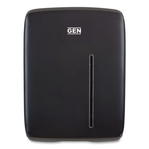 Paper Towels and Napkins | GEN T1500BK 11.96 in. x 5.21 in. x 16.08 in. Folded Towel Dispenser - Black image number 0