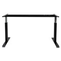  | Alera ALEHTPN1B 59.06 in. x 28.35 in. x 26.18 in. to 39.57 in. AdaptivErgo Sit-Stand Pneumatic Height-Adjustable Table Base - Black image number 4