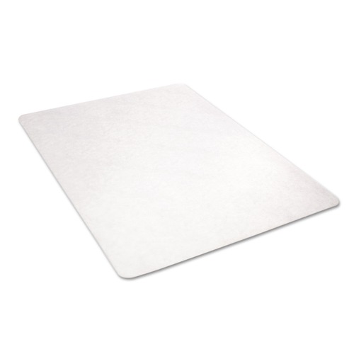 Office Jansan | Deflecto CM21442F 46 in. x 60 in. Flat Packed EconoMat All Day Use Chair Mat for Hard Floors - Clear image number 0