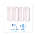 Office Jansan | Boardwalk Z7660VNKR01 38 in. x 60 in. 60 gal. 16 mic High Density Industrial Can Liners Coreless Rolls - Natural (200/Carton) image number 5