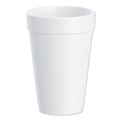 Cutlery | Dart 16J16 16 oz. Foam Drink Cups - White (1000/Carton) image number 1