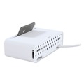 Office Jansan | Kantek CM1100 125V 15 Amp 11.75 in. x 6.6 in. x 3.5 in. Corded Cable Management Power Hub and Stand - White image number 1