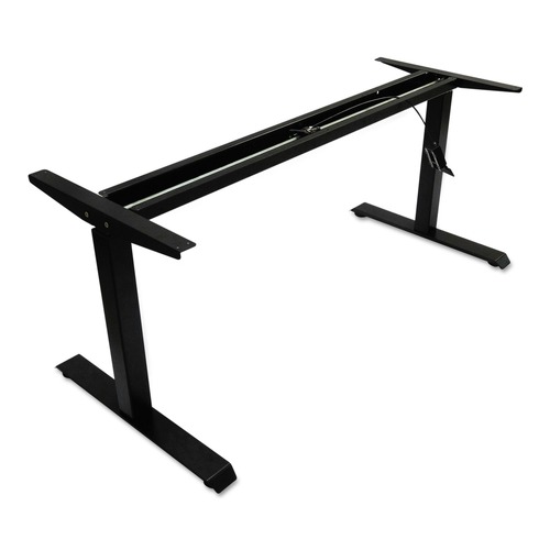Office Desks & Workstations | Alera ALEHTPN1B 59.06 in. x 28.35 in. x 26.18 in. to 39.57 in. AdaptivErgo Sit-Stand Pneumatic Height-Adjustable Table Base - Black image number 0