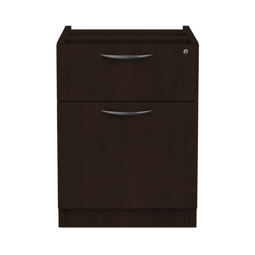 Office Desks & Workstations | Alera ALEVA552222ES 15.63 in. x 20.5 in. x 19.25 in. Valencia Series 2-Drawer Hanging File Pedestal - Espresso image number 0