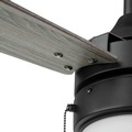 Ceiling Fans | Honeywell 51858-45 48 in. Pull Chain Ceiling Fan with Color Changing LED Light - Matte Black image number 5