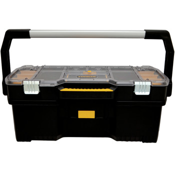 TOOL STORAGE | Dewalt DWST24075 12.72 in. x  24 in. x 11.2 in. Tote with Removable Organizer - Black