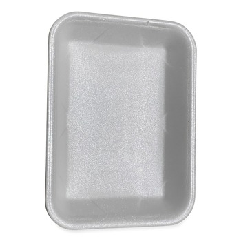GEN 9.5 in. x 7.19 in. x 1.2 in. #4P Meat Trays - White (500/Carton)