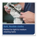 Cleaning Cloths | Tork 520350 1-Ply 12.6 in. x 15.16 in. Industrial Cleaning Cloths - Gray (55/Carton) image number 6