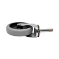Jobsite Accessories | Rubbermaid Commercial FG3424L60000 Thermoplastic Rubber Replacement Swivel 4 in. Wheel Bayonet Casters - Black image number 2