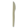 Cutlery | Eco-Products EP-S001 7 in. Plant Starch Knife - Cream (50/Pack) image number 0
