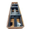 Tool Carts | Detail K2 MFT4X8RK 4 ft. x 8 ft. UV Black Powder Coated Open Rail Kit for MFT4X8 Folding Trailer image number 3