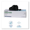 Disposable Gloves | Boardwalk 396XSCTA 396 Series 9.5 in. 4.4 mil Disposable General-Purpose Nitrile Gloves - X-Small/Black (1000/Carton) image number 7