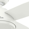 Ceiling Fans | Hunter 59250 52 in. Dempsey Fresh White Ceiling Fan with Remote image number 8