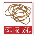 Office Jansan | Universal UNV00416 0.04 in. Gauge Size 16 Rubber Bands - Beige (475/Pack) image number 2