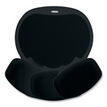 Office Jansan | Fellowes Mfg Co. 93730 Easy Glide 10 in. x 12 in. Gel Mouse Pad with Wrist Rest - Black image number 3